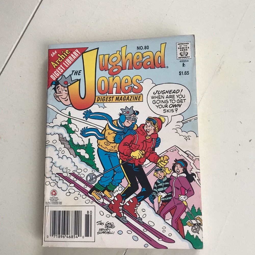 Jughead Jones Digest Magazine #80- Ski Cover (Blue, Red, Yellow) (two available)